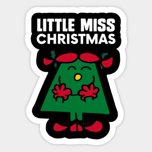 LITTLE MISS CHRISTMAS Sticker